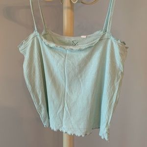 PacSun Basics Tank Top with Ruffle Edge